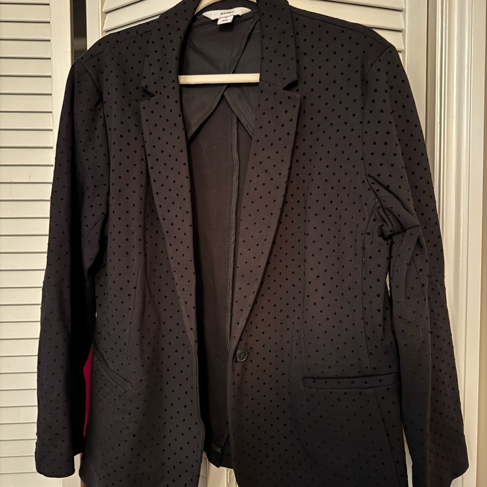 Old Navy Black Textured Blazer